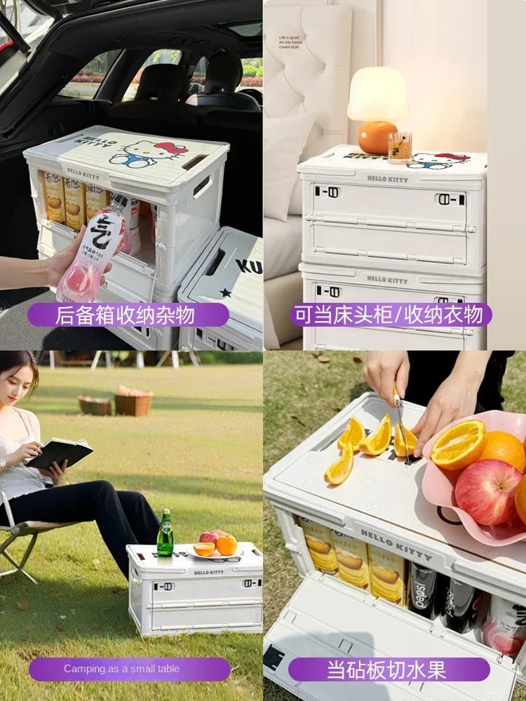 Kawaii Hello Kitty Car Trunk Storage Camping Box - Taylor K Shop