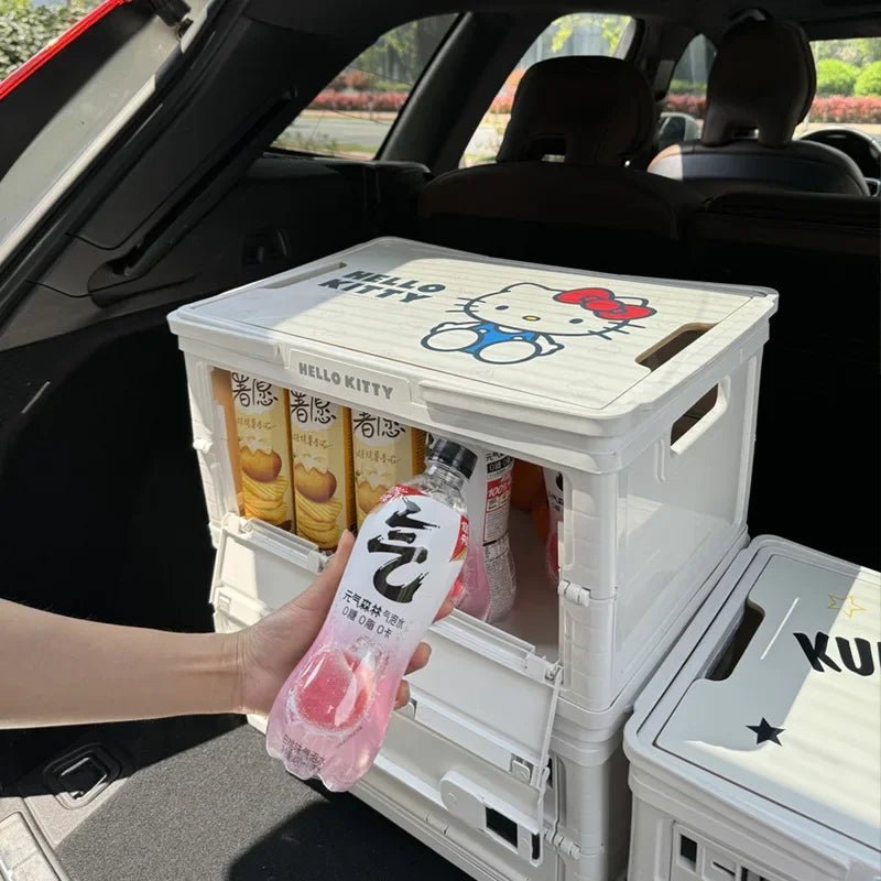 Kawaii Hello Kitty Car Trunk Storage Camping Box - Taylor K Shop