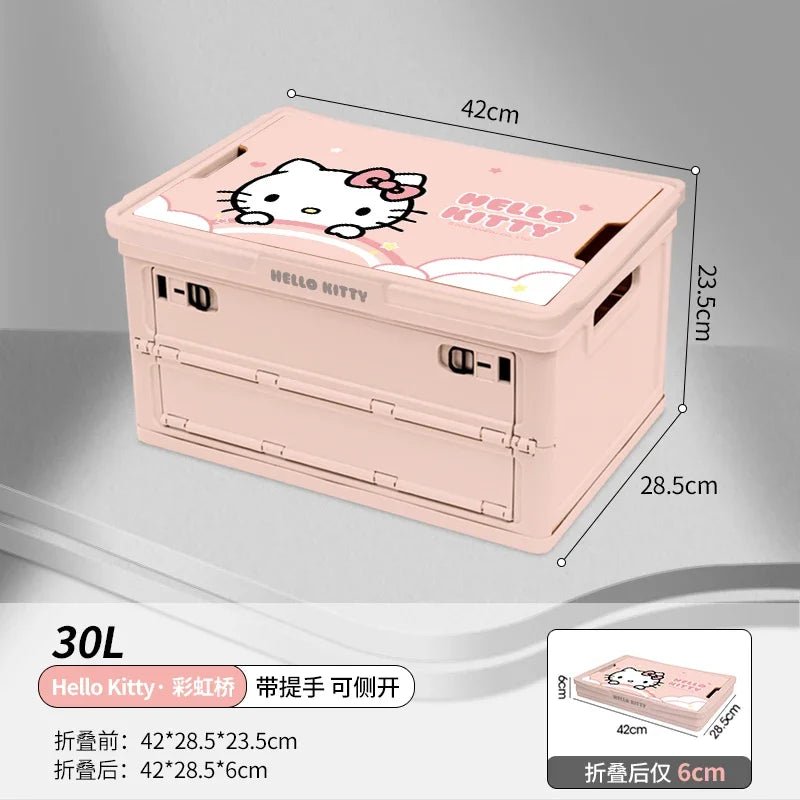 Kawaii Hello Kitty Car Trunk Storage Camping Box - Taylor K Shop