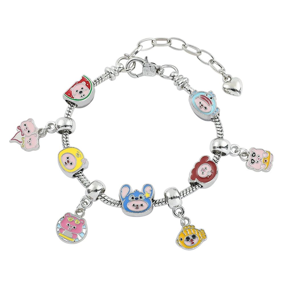 Kawaii Hello Kitty GoldPlated Charm Bracelet for Women - Taylor K Shop