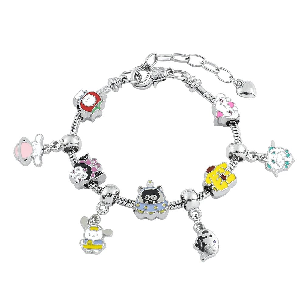 Kawaii Hello Kitty GoldPlated Charm Bracelet for Women - Taylor K Shop