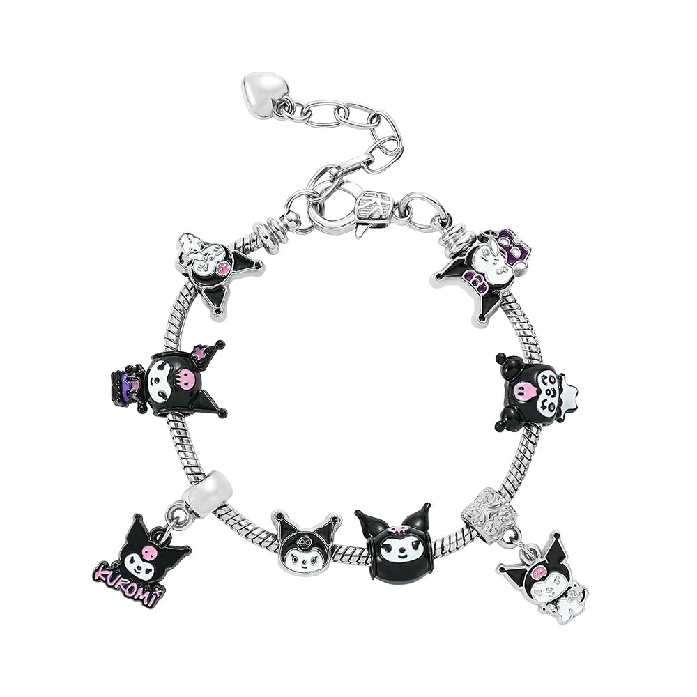 Kawaii Hello Kitty GoldPlated Charm Bracelet for Women - Taylor K Shop