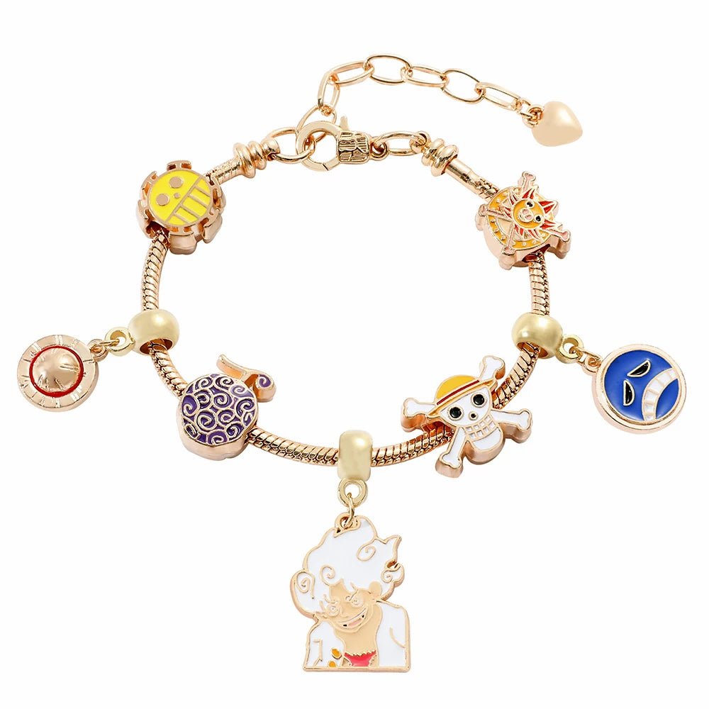 Kawaii Hello Kitty GoldPlated Charm Bracelet for Women - Taylor K Shop