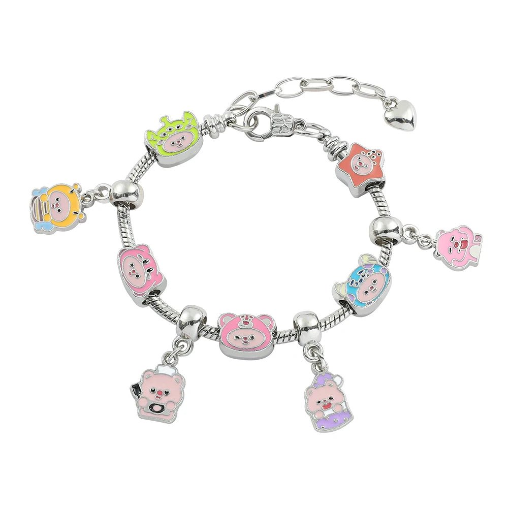 Kawaii Hello Kitty GoldPlated Charm Bracelet for Women - Taylor K Shop