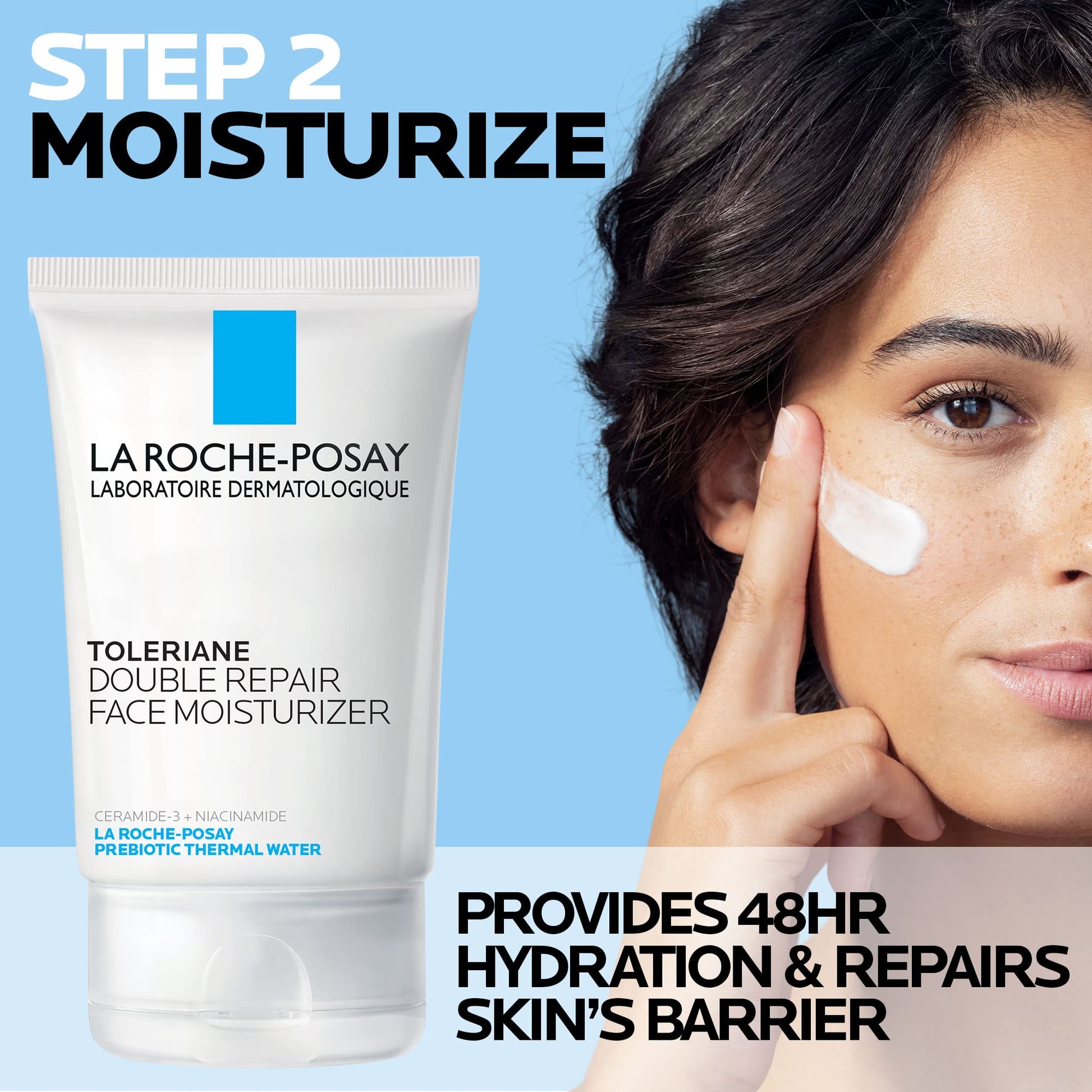 La Roche - Posay Toleriane Double Repair Face Moisturizer, Daily Moisturizer Face Cream with Ceramide and Niacinamide for All Skin Types, Oil Free, Fragrance Free - Taylor K Shop