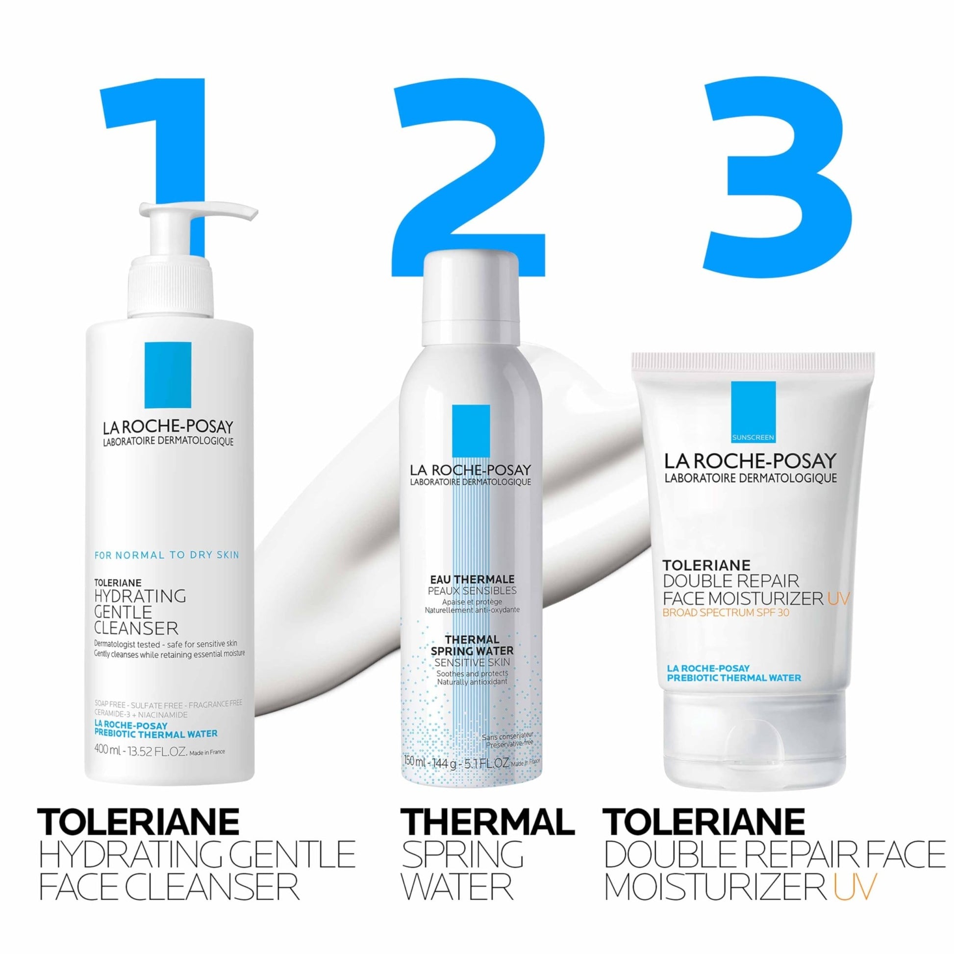La Roche - Posay Toleriane Double Repair Face Moisturizer, Daily Moisturizer Face Cream with Ceramide and Niacinamide for All Skin Types, Oil Free, Fragrance Free - Taylor K Shop