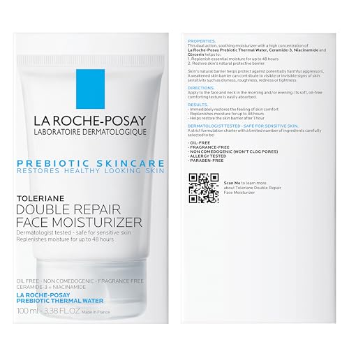 La Roche - Posay Toleriane Double Repair Face Moisturizer, Daily Moisturizer Face Cream with Ceramide and Niacinamide for All Skin Types, Oil Free, Fragrance Free - Taylor K Shop
