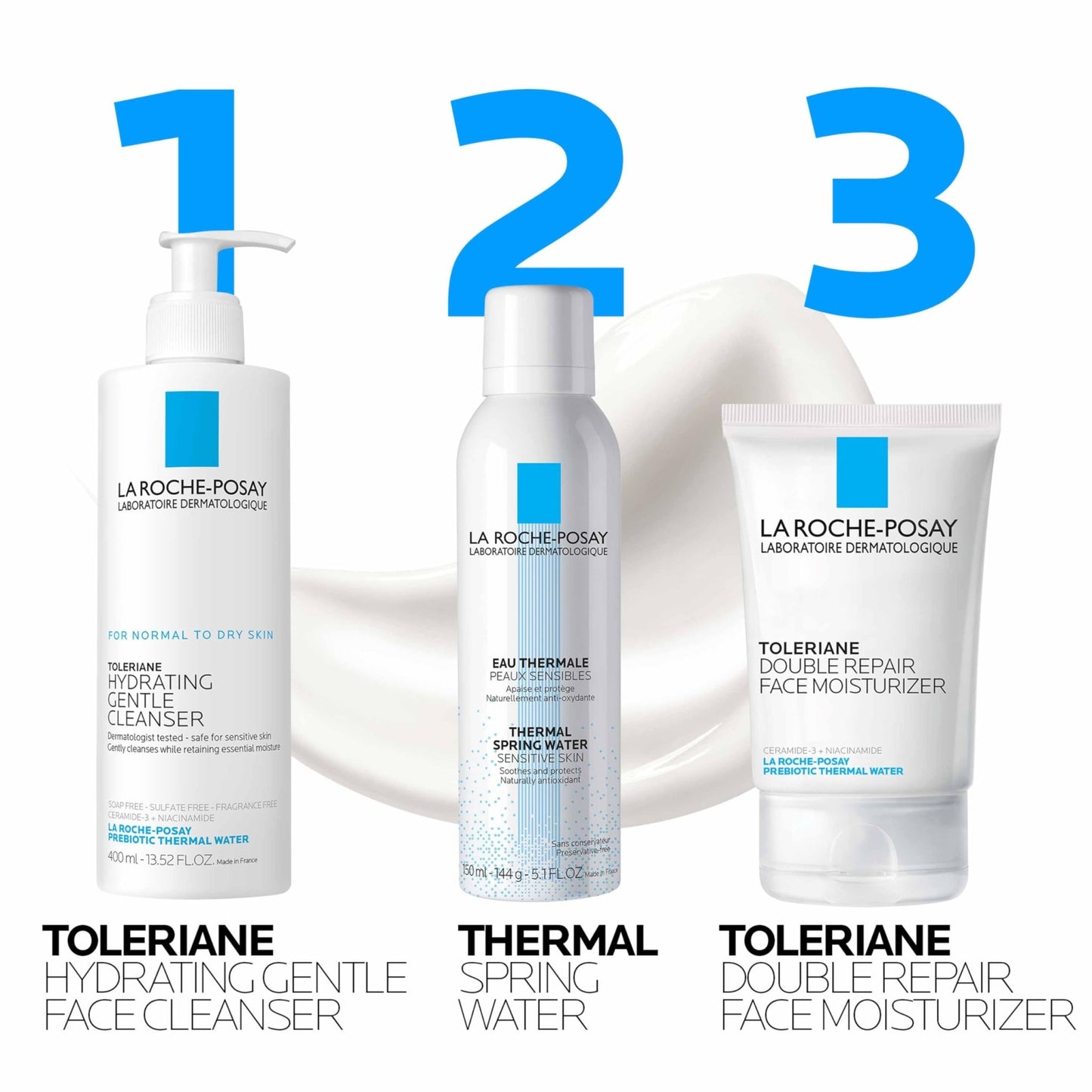 La Roche - Posay Toleriane Double Repair Face Moisturizer, Daily Moisturizer Face Cream with Ceramide and Niacinamide for All Skin Types, Oil Free, Fragrance Free - Taylor K Shop