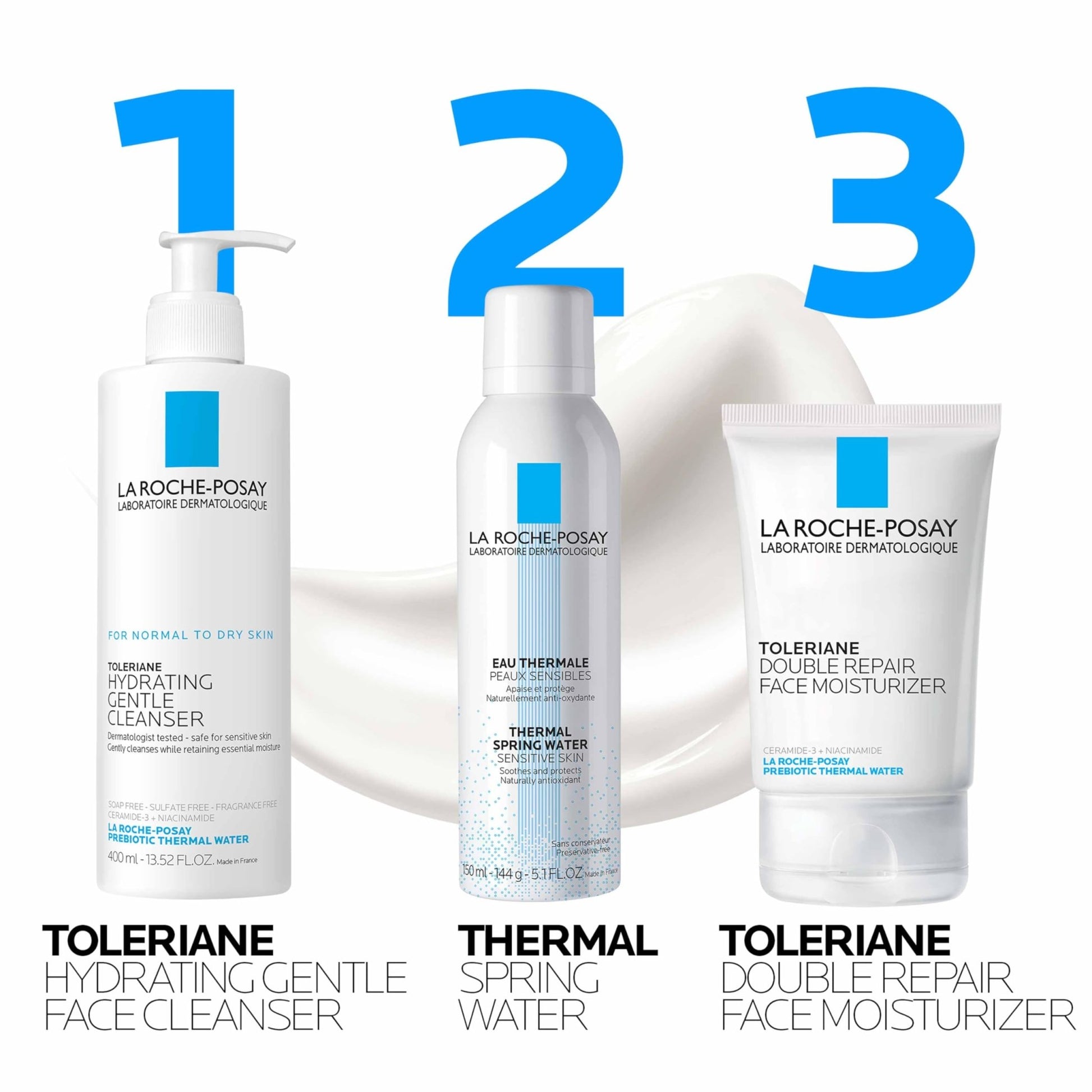 La Roche - Posay Toleriane Double Repair Face Moisturizer, Daily Moisturizer Face Cream with Ceramide and Niacinamide for All Skin Types, Oil Free, Fragrance Free - Taylor K Shop