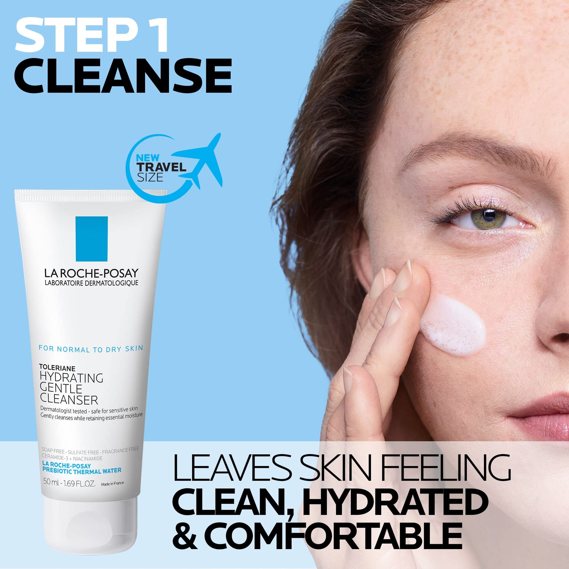 La Roche - Posay Toleriane Double Repair Face Moisturizer, Daily Moisturizer Face Cream with Ceramide and Niacinamide for All Skin Types, Oil Free, Fragrance Free - Taylor K Shop