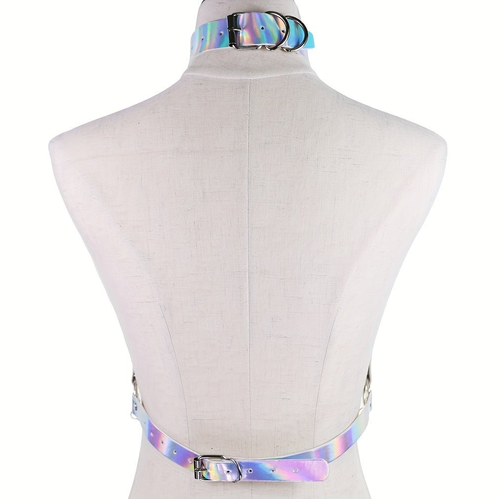 Laser Multilayer PU Leather Harness Festival Accessory - Taylor K Shop