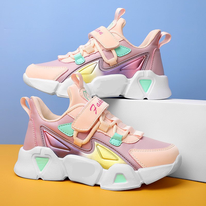 Leather Little Girls Running Shoes - Taylor K Shop