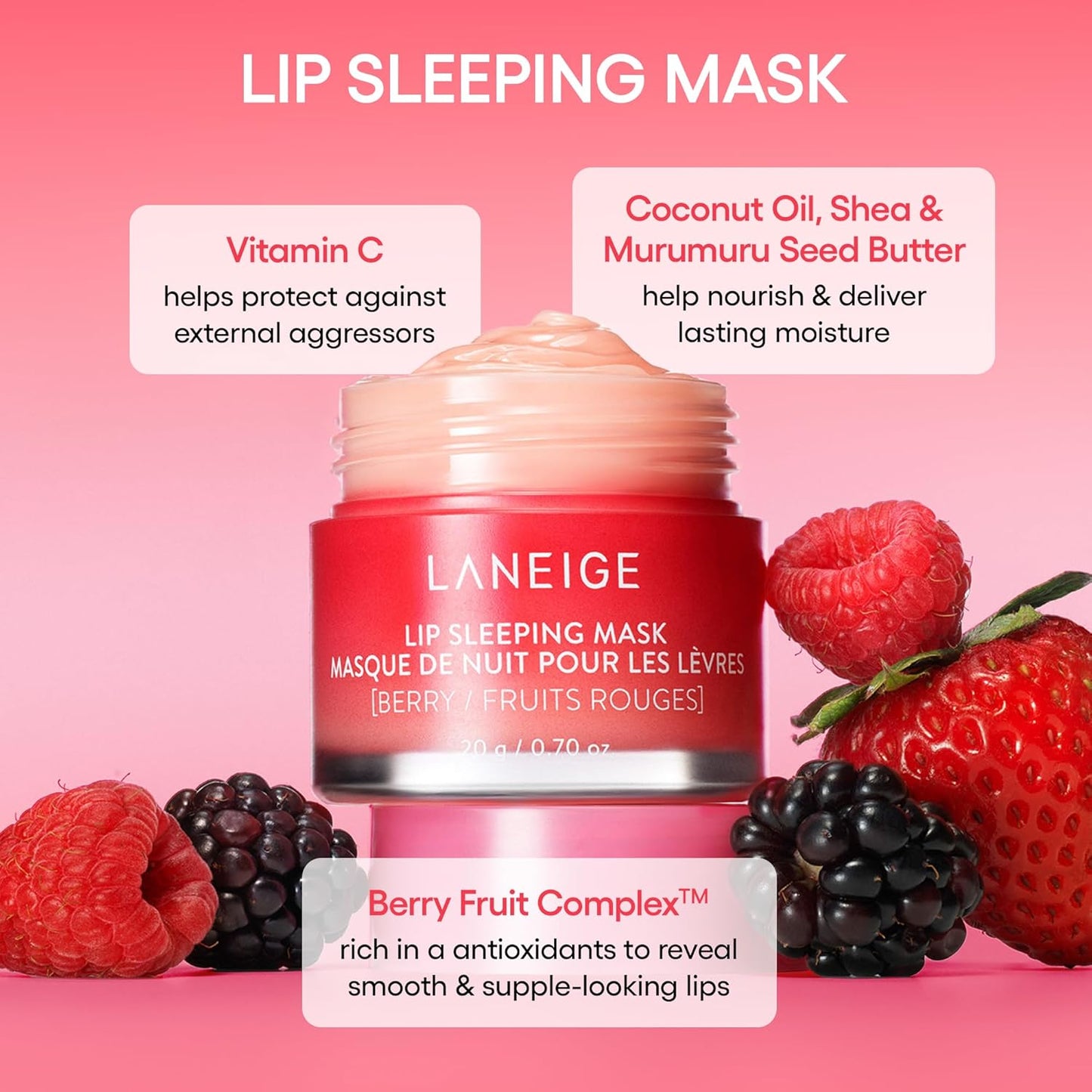 Lip Sleeping Mask Hydrate Nourish with Vitamin C - Taylor K Shop