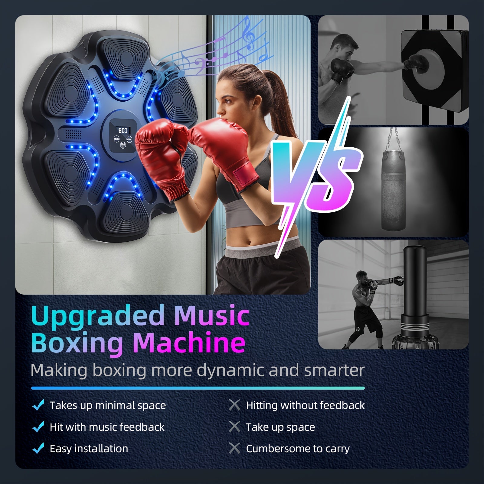 LOVEWE Interactive Music Boxing Trainer with LED Sound - Taylor K Shop