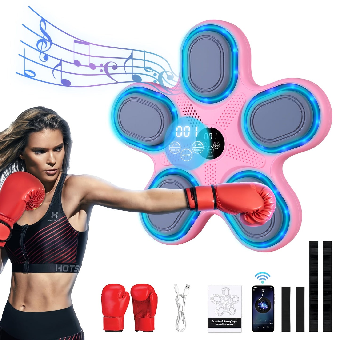 LOVEWE Interactive Music Boxing Trainer with LED Sound - Taylor K Shop