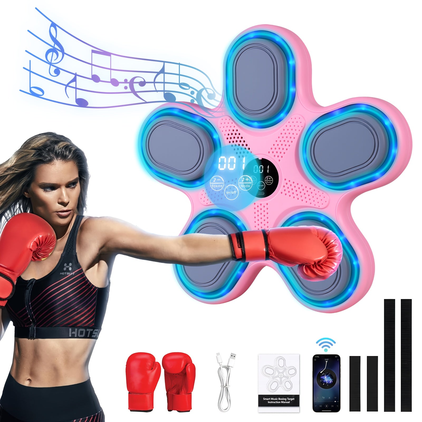 LOVEWE Interactive Music Boxing Trainer with LED Sound - Taylor K Shop