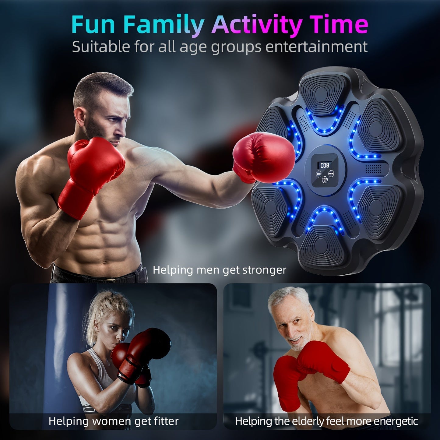 LOVEWE Interactive Music Boxing Trainer with LED Sound - Taylor K Shop