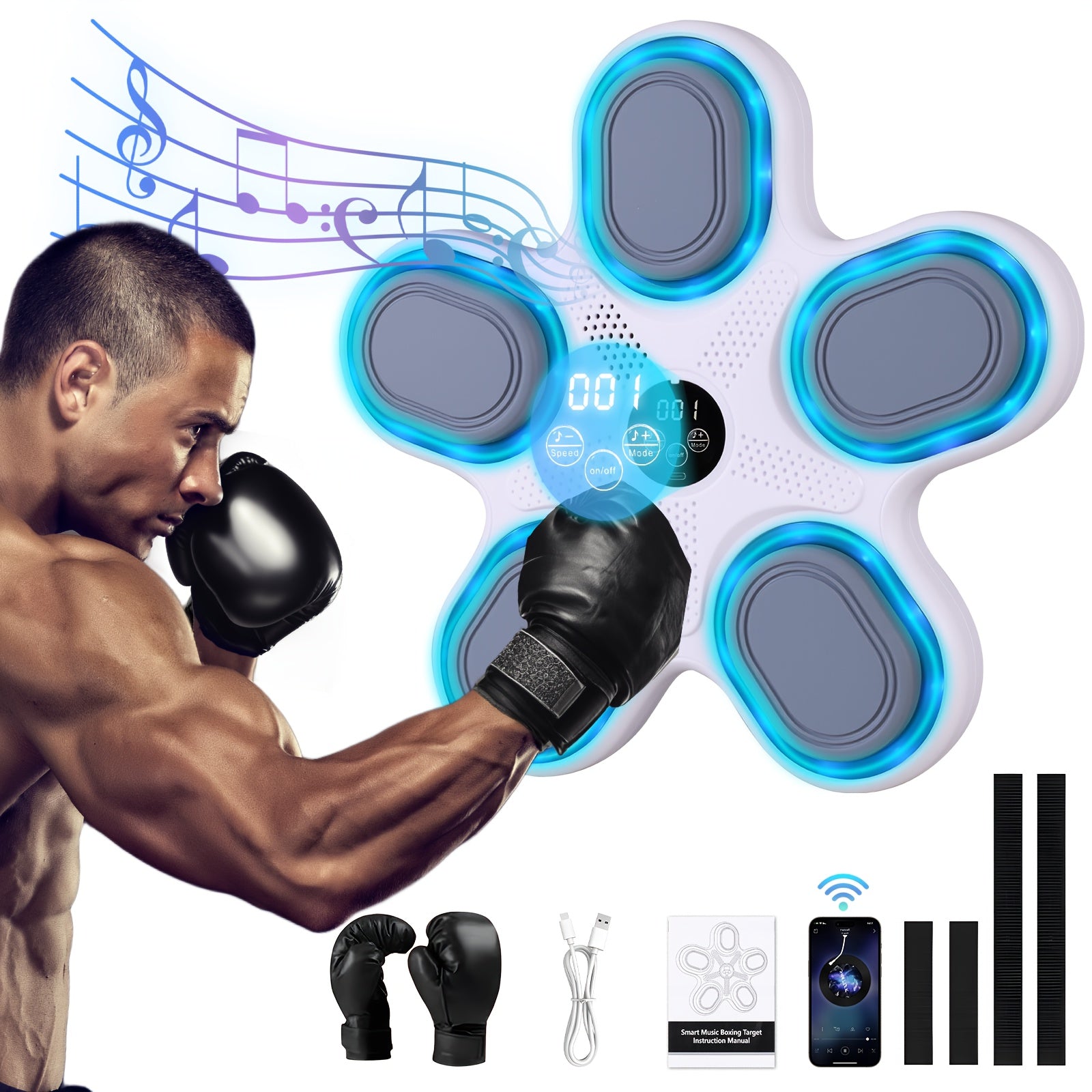 LOVEWE Interactive Music Boxing Trainer with LED Sound - Taylor K Shop