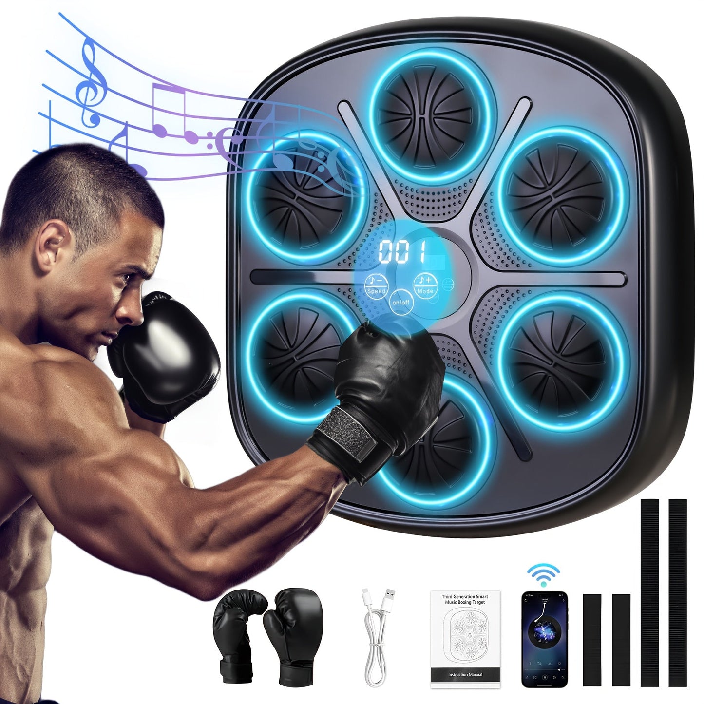 LOVEWE Interactive Music Boxing Trainer with LED Sound - Taylor K Shop