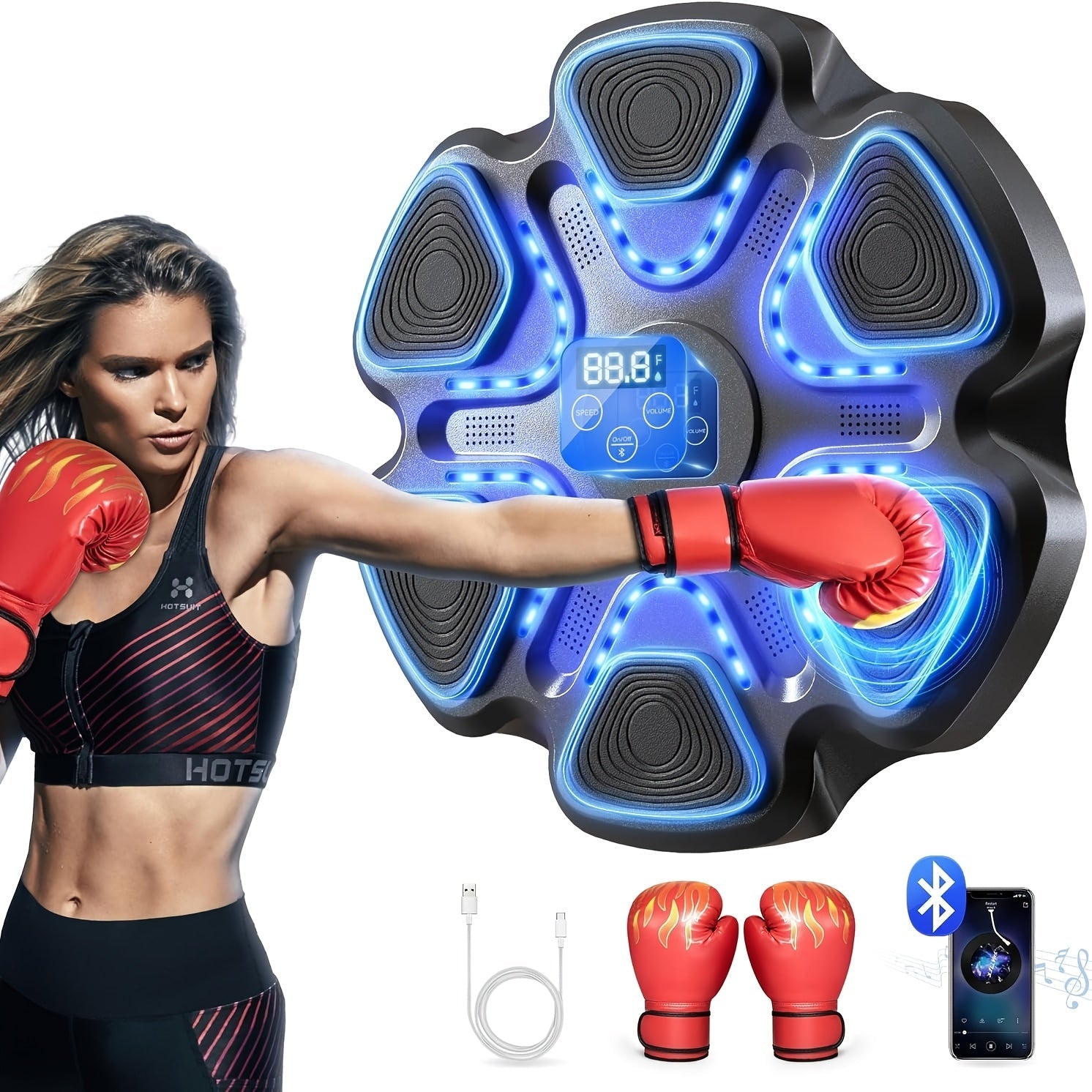 LOVEWE Interactive Music Boxing Trainer with LED Sound - Taylor K Shop