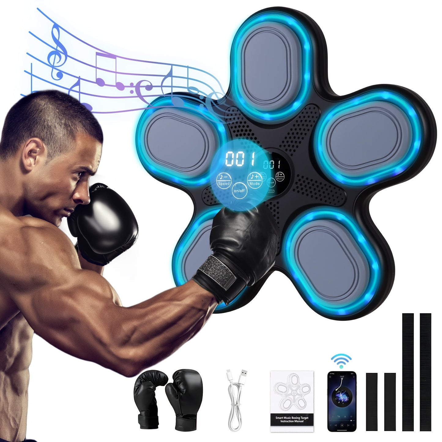 LOVEWE Interactive Music Boxing Trainer with LED Sound - Taylor K Shop