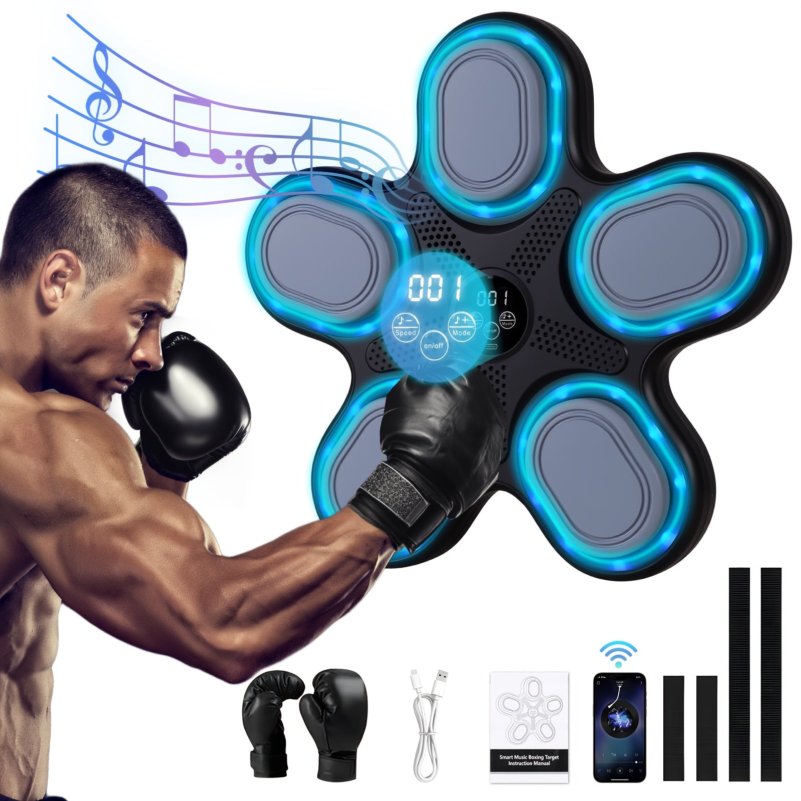 LOVEWE Interactive Music Boxing Trainer with LED Sound - Taylor K Shop