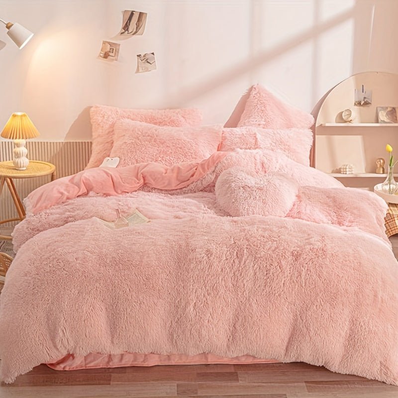 Luxurious Cozy King Plush Bedding Set Warm SkinFriendly - Taylor K Shop