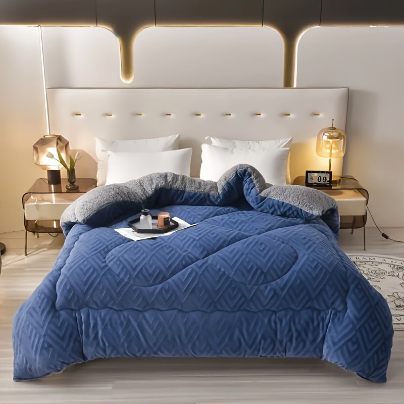 Luxurious Embossed Velvet Winter Comforter UltraSoft and Warm - Taylor K Shop