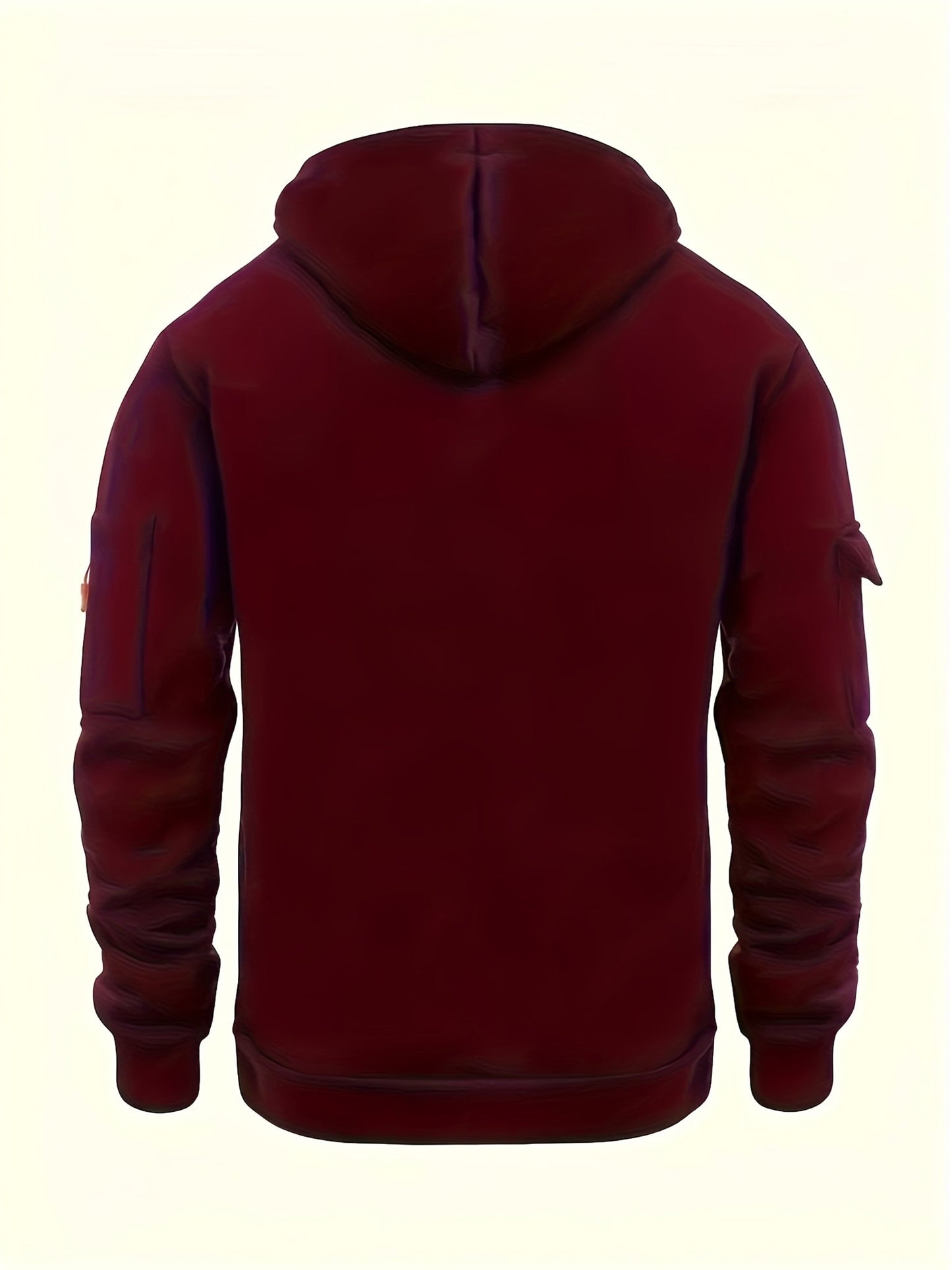 Mens Casual Polyester Hoodie with Zipper Pockets - Taylor K Shop