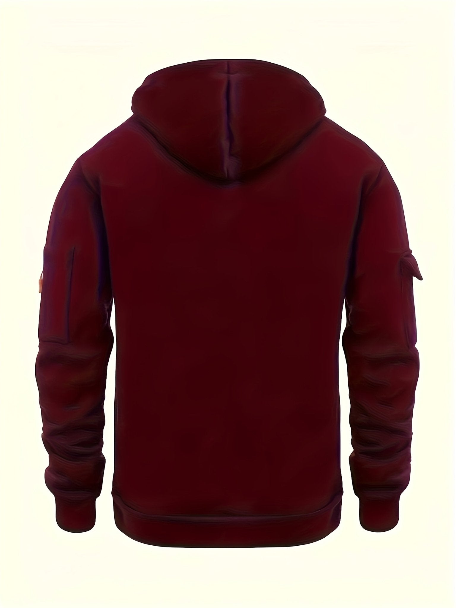 Mens Casual Polyester Hoodie with Zipper Pockets - Taylor K Shop
