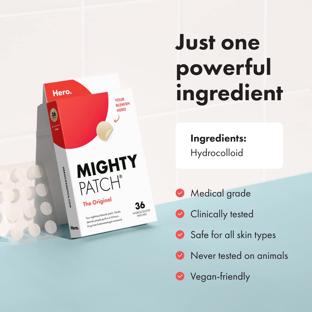 Mighty Patch Vegan Acne Pimple Protector 36 Count - Taylor K Shop