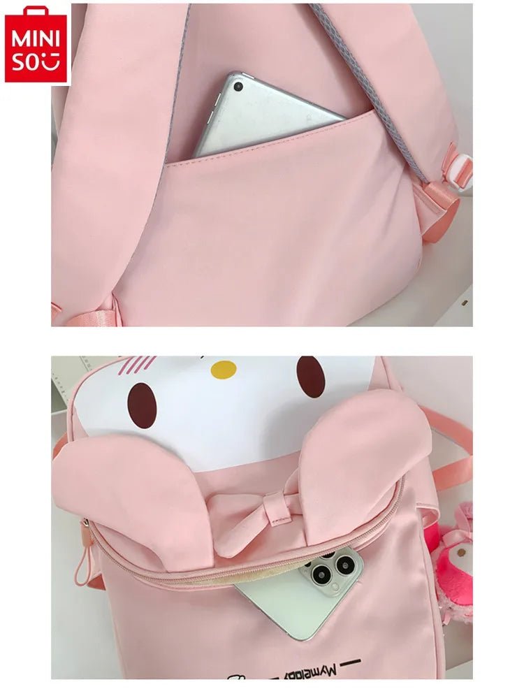 MINISO 2024 Hello Kitty Womens Nylon Backpack Large Capacity - Taylor K Shop