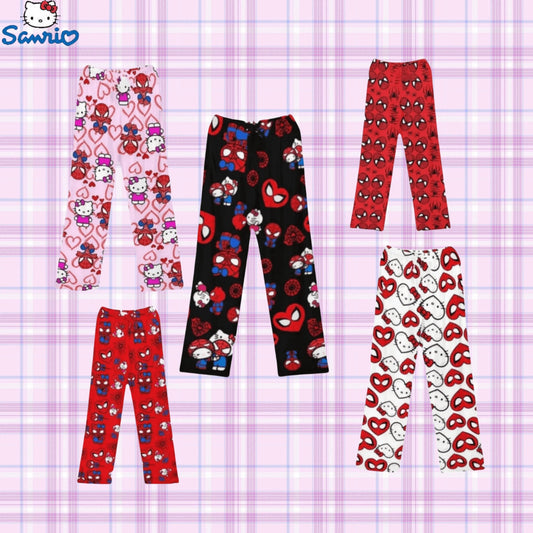 Miniso Spiderman Hello Kitty Womens Pajama Pants - Taylor K Shop