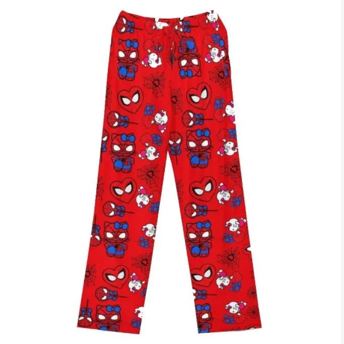 Miniso Spiderman Hello Kitty Womens Pajama Pants - Taylor K Shop