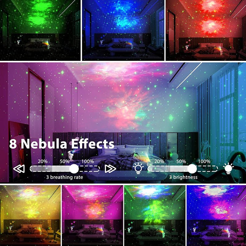 New Galaxy Projector Astronaut Starry Sky Projector Remote Control Music Laser - Taylor K Shop