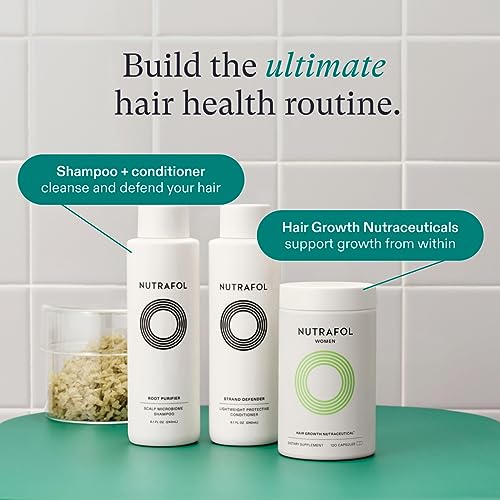 Nutrafol Women's Hair Growth Supplements, Ages 18 - 44, Clinically Proven for Visibly Thicker and Stronger Hair, Dermatologist Recommended - 1 Month Supply - Taylor K Shop