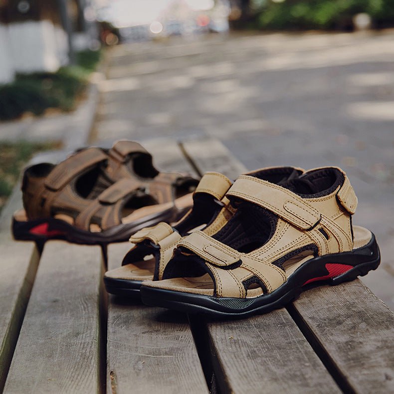 Outdoor Sandals Beach Leather Roman Sandals - Taylor K Shop