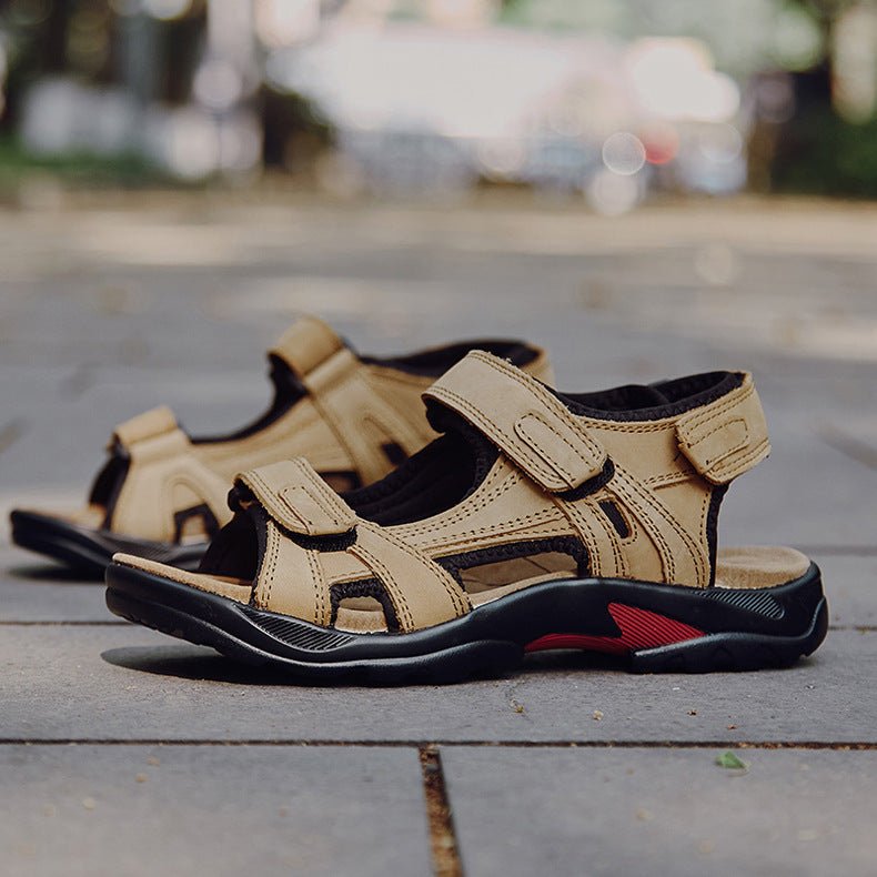 Outdoor Sandals Beach Leather Roman Sandals - Taylor K Shop