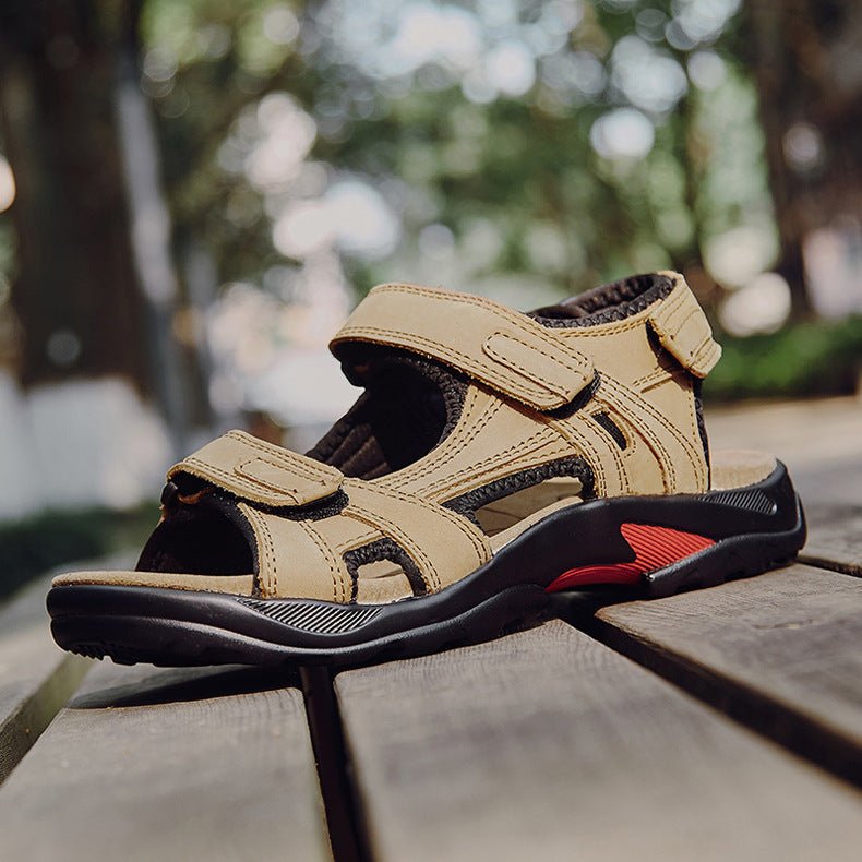 Outdoor Sandals Beach Leather Roman Sandals - Taylor K Shop