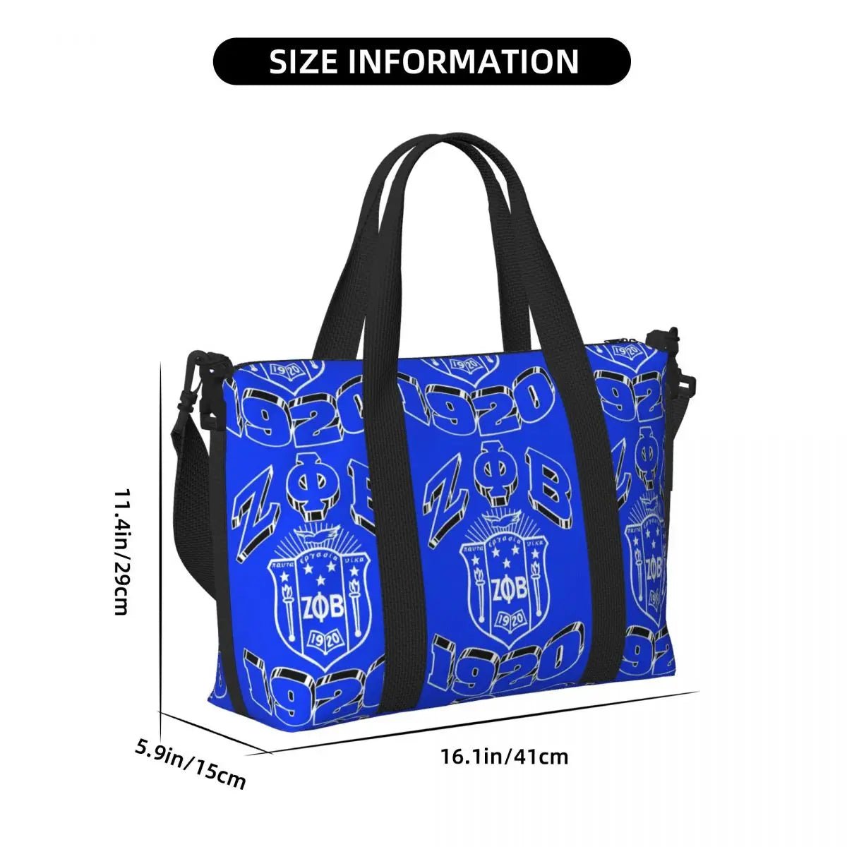 Personalized Zeta Phi Beta 1920 Sorority Tote Bag - Taylor K Shop