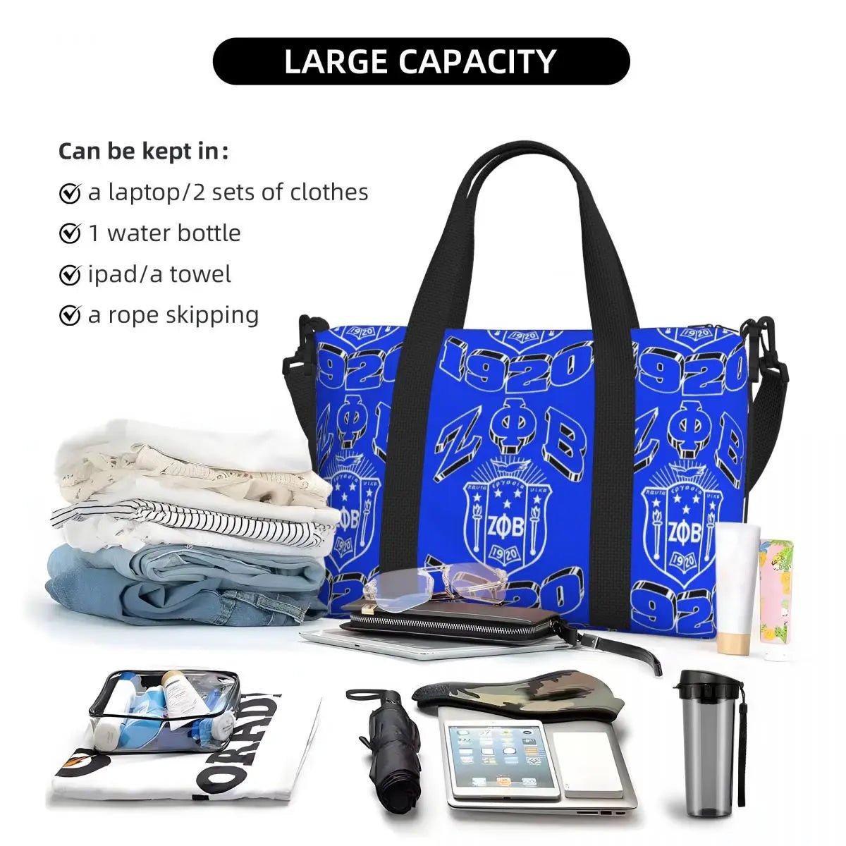 Personalized Zeta Phi Beta 1920 Sorority Tote Bag - Taylor K Shop