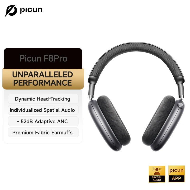 Picun F8 Pro ANC Wireless 3D Audio Headphones - Taylor K Shop