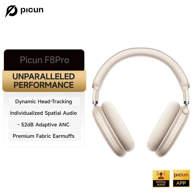 Picun F8 Pro ANC Wireless 3D Audio Headphones - Taylor K Shop