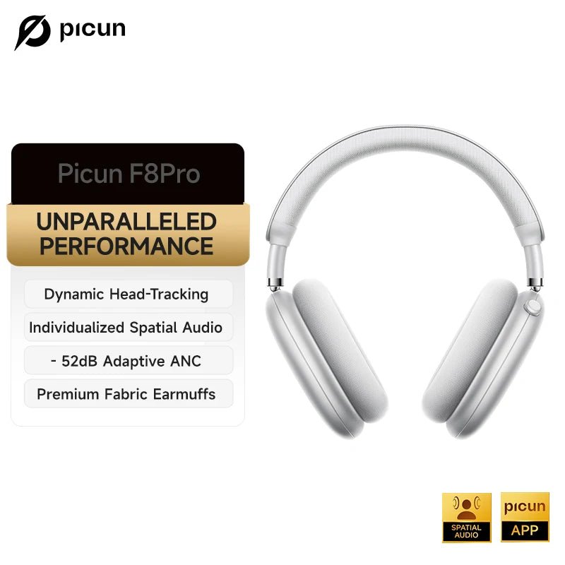 Picun F8 Pro ANC Wireless 3D Audio Headphones - Taylor K Shop
