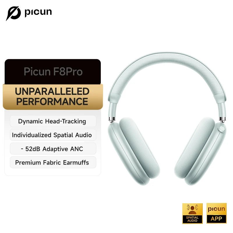 Picun F8 Pro ANC Wireless 3D Audio Headphones - Taylor K Shop