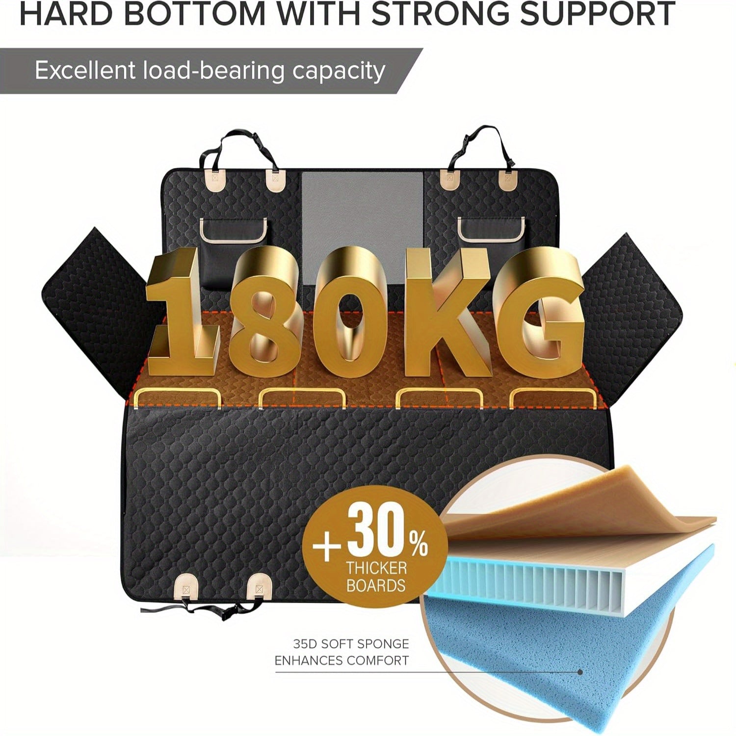 SHARLOVY Heavy Duty Waterproof Dog Car Seat Cover XL