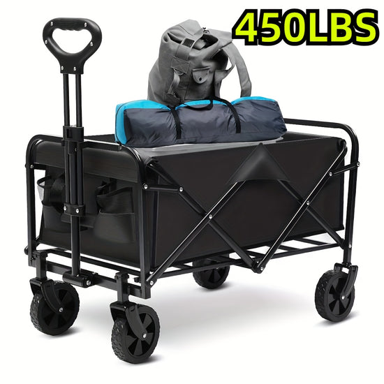 Heavy Duty Folding Wagon Cart with AllTerrain Wheels