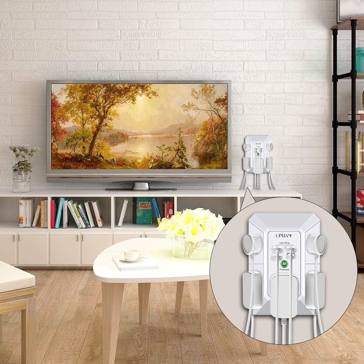 QINLIANF 5Outlet Surge Protector with 4 USB Ports - Taylor K Shop