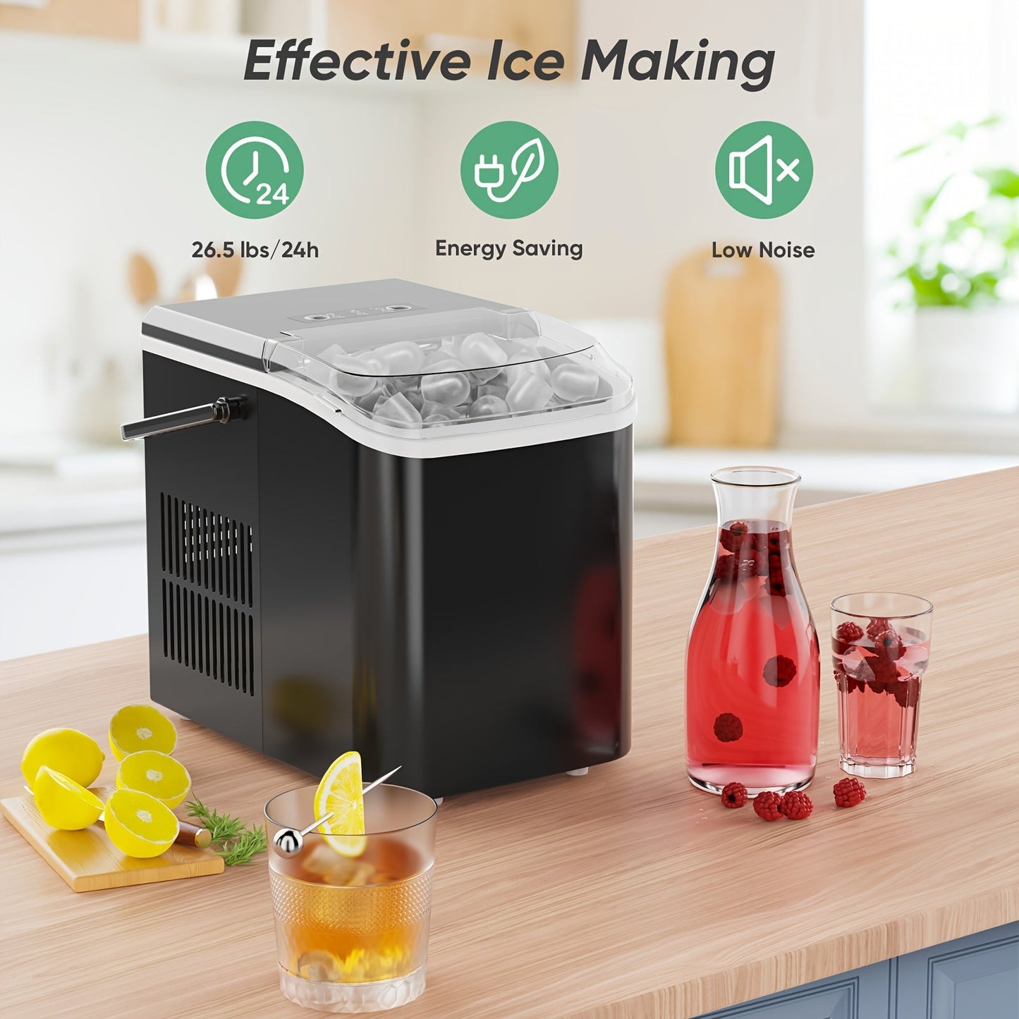 Quick Nugget Ice Maker 9 Cubes in 6 Minutes - Taylor K Shop
