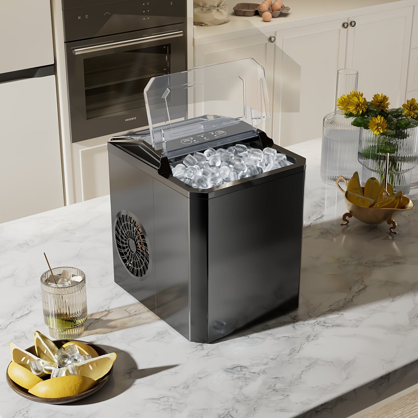 Quick Nugget Ice Maker 9 Cubes in 6 Minutes - Taylor K Shop